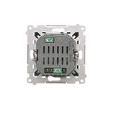 Roller blind push button 1-0-2, (module), Simon 24, IP20/IP44, 10A, black matt
