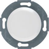 Blank plate without expansion clamps, Series 1930/Glass, polar white