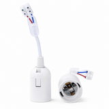 Screw Lamp Holder E14 White (3-Pack Blister)