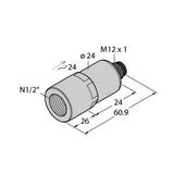 Pressure Transmitter With Current Output (2-Wire)   PT15PSIG-1017-I2-H1143/X