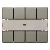 Arsys Light Scene Push Button 4-gang Comfort, Labelling Light Bronze L