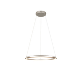 Amador LED pendant 75 cm brushed steel