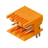 PCB plug-in connector, male header, open side, THT solder connection, 3.50 mm, Number of poles: 20, 90°, Solder pin length (l): 3.5 mm, tinned, orange, Box