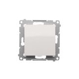 Intermediate switch without pictogram, (module), 16AX, Screw, white