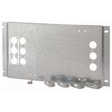 XMN331006MP Mounting plate for NZM3 (cont.),horizontal, 3p, plug-in, HxW=250x600mm