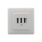 NFN TAE-Steckdose, reinweiß (ähnlich RAL 9010), mit Metalltragring, mit Spreizkrallen