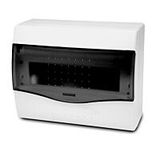 Cabinet NUOVA 3608 8TE on plaster transparent door IP40