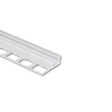 DA aluminum profile for tiles and paving 41x12mm, without diffuser, 2m