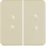 Rocker 2gang, splash-proteced flush-mtd IP44, white glossy