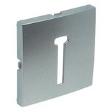 COVER PLATE F/T8 FRENCH TELEP SOCKET ALUMIN