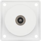 Integro Inserts- Aerial Connector Box TV, Solder Connection, Polar Whi