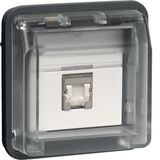 Data connector Cat 6. 1-v, W.1, grey