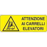 Rectangular danger sign - 350 x 125 mm