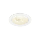 NUMINOS© M, recessed ceiling light, 4000K, 55ø IP20 round wh