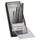 6-piece Robust Line Wood and Metal jigsaw blade set Progressor T-shank 6 pcs.