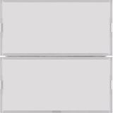 Push-button 2gang, RGB LED, int. temp. sensor, KNX - S.1/B.3/B.7, f. p