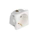 SAF EARTH SOC(SCHUKO)HOR APERT - 2MOD M WHITE