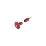 Metal release button for wall thickness from 60 to 500 mm, supplied with 2 supports and 2 screws, without M10 threaded bar