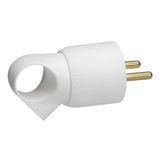 PLUG 2P+E FR RING WHITE