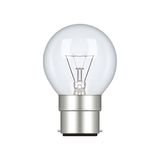 Incandescent Bulb 25W Clear Golf B22