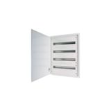 BF-U-2S-4/96-100 Complete flush-mounting/hollow wall slim distribution board, white, 24 SU per row, 4 rows, 100 mm mounting depth