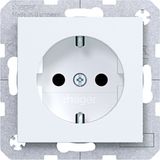 SCHUKO wall socket, Safety Plus, screw terminals, A.x/C.x. white size