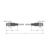 Industrial Ethernet/PROFINET Cable Extension Cable   RSSD-RSSD-4416-30M