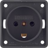 Plug w. earth. cont. DENMARK, cont. prot., screw term, Int. ins., anth