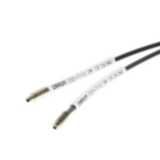 Fiber optic sensor head, through-beam, M4 cylindrical axial, fiber, 5 E32 5105C