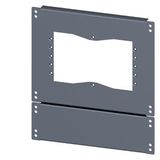 SIVACON, floor, with cut-outs for flanges, IPXX, D: 500 mm, W: 400 mm
