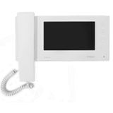 White monitor with earpiece and 100-event memory