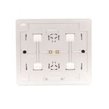 Single switch with indicator LED light, (module), 10AX, quick connection, Silver matt, metalic
