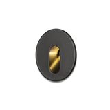 MEMPHIS R wall recessed black 230V LED 3W 60° 3000K