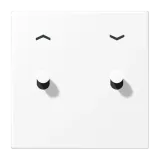 Centre plate 1-gang "arrows" 2 toggle
