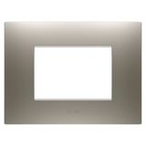 EGO PLATE - IN PAINTED TECHNOPOLYMER - 3 MODULES - STEEL - CHORUSMART