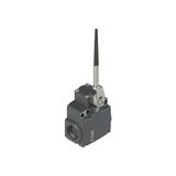 Position switch, coiled spring lever with plastic point