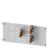 Cable connection 3VA22 (250 A) H: 200 mm fixed mounting, plug-in socket