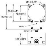 Inductive Sensor With Extended Switching Distance   NI100U-K90SR-VP4X2-H1141