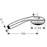 Crometta 85 Mono hand shower, chrome