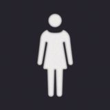 Foil imprint symbol Lady for LED signal light, Accessories