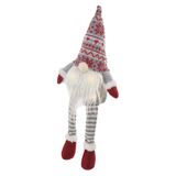 LED Christmas elf – sitting, 27 cm, 3× AA, indoor, warm white