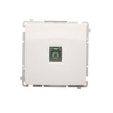 RJ11 single telephone socket, (module), white