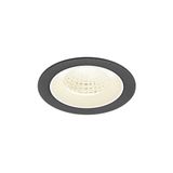 NUMINOS© M recessed ceiling light 4000K 55ø IP20 round bl/wh