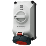 Wallm. Recept. DUO 32A5P6h 400V IP67