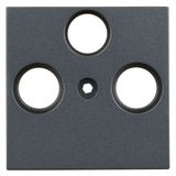 TV cover for HSBK, antenna box, 3-hole, anthracite