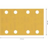 EXPERT C47 Sandpaper with 8 holes for Orbital Sanders 8 x 133 mm, G 32 1-pc