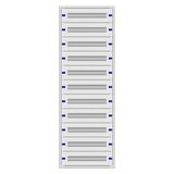 Installation insert 2-33L complete, 11 rows, plastic