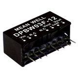 DPBW03F-05 DC/DC converter 9-36V:+/-5V 300mA 3W, MEAN WELL