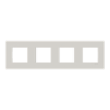Frame 4-gang / 2+2+2+2-modules - ABB logo - S - Dune