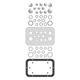 WSA Cable entry gland plate for type A, with 13 entries